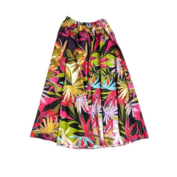 Rachel Zoe Maxi Skirt Floral Botanical print Multi Colored SZ S NEW